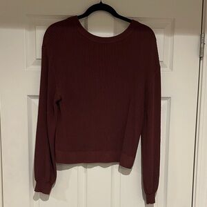 Women's lululemon Ribbed Reversible Crossover Sweater - Burgundy